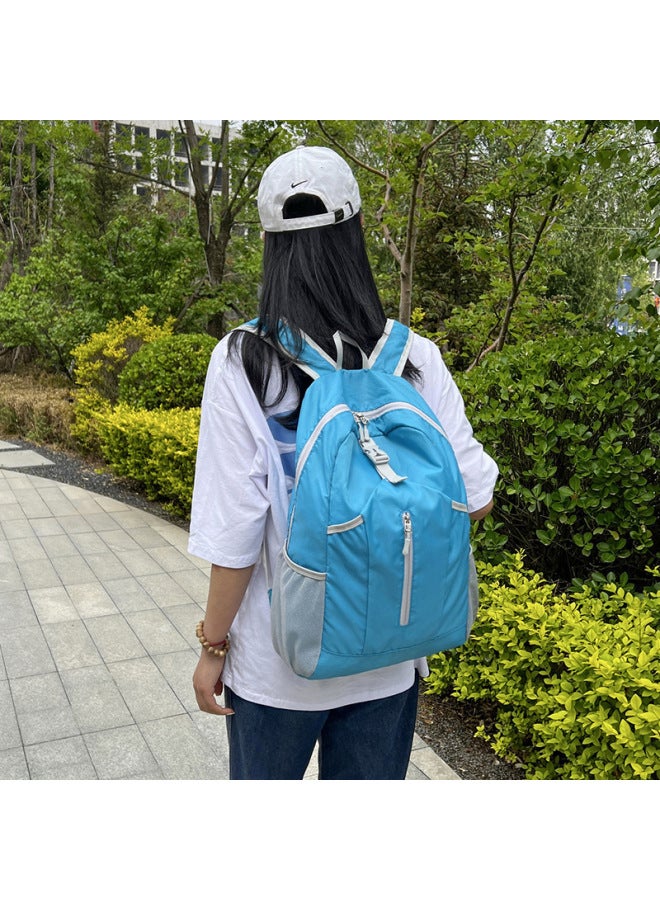 Outdoor Water Sports Backpack Outdoor Lightweight Backpack Large Capacity Portable Folding Travel Bag-Color:Green-Capacity:20—35L - Image 4